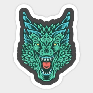 Ancient Green Dragon Sticker